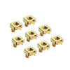 Porcas de gaiola folheadas a zinco amarelo de aço carbono para gabinete de rack de servidor