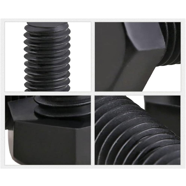 Parafusos sextavados Liga de aço de grau 12,9 com acabamento em óxido preto Rosca completa Rosca grossa UNC Parafusos de cabeça hexagonal