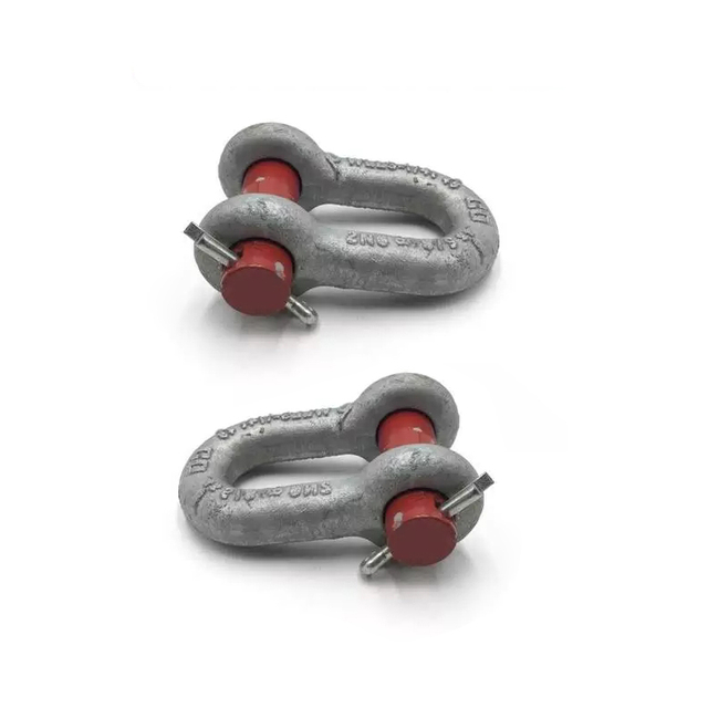 Manilha de corrente tipo D de aço carbono G215 Manilha Dee