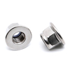A porca de flange hexagonal de aço inoxidável DIN6926 304 encanta a contraporca de nylon