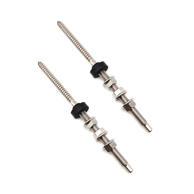 M10 * 200mm parafuso de montagem de telhado solar, parafuso de suporte de sistema fotovoltaico para conectar trilhos de perfil de alumínio