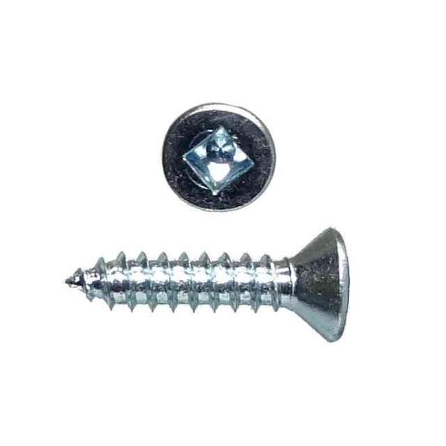 Parafusos principais lisos escareados zincados do cartão da movimentação quadrada