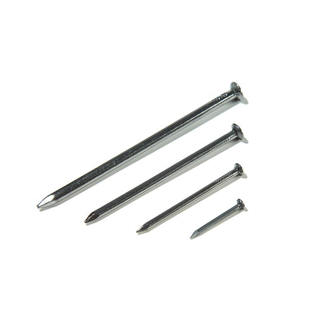 Aço de baixo carbono de alta qualidade Q195 Q235 galvanizado aço brilhante haste lisa pregos comuns