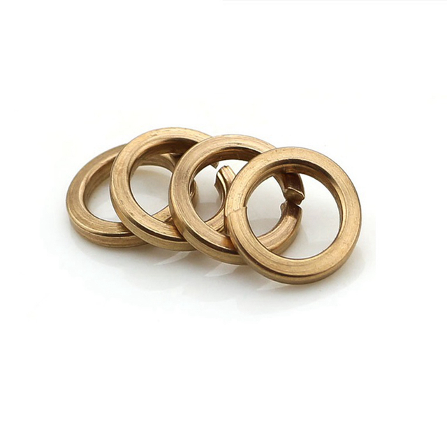 O amarelo rachado da arruela de fechamento da categoria 8 zinco chapeou arruelas de pressão do RUÍDO 127-B