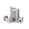 A movimentação de aço inoxidável DIN6921 SS304 SS316 Phillips serrilhada encanta o parafuso de flange