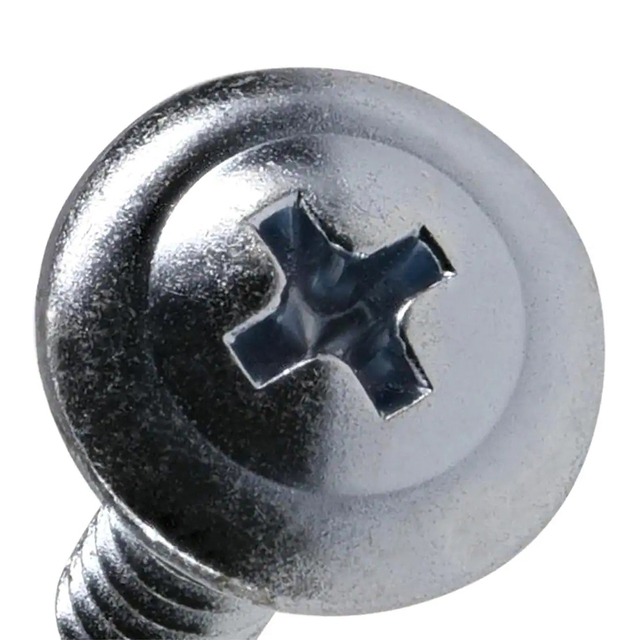 Parafusos chapeados zinco da perfuração do auto do aço carbono da cabeça do fardo da bolacha da movimentação de Phillips