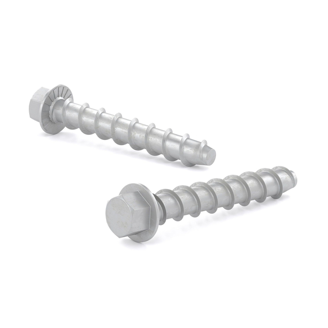 O parafuso de alvenaria de concreto galvanizado encanta a âncora de parafuso de concreto resistente da cabeça da flange