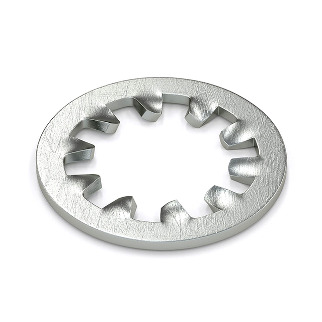 ARRUELA DE TRAVA DE DENTE INTERNA MÉTRICA DE AÇO INOXIDÁVEL DIN6797