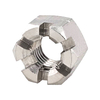 DIN 935 porcas de castelo com fenda hexagonal A2 de aço inoxidável
