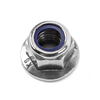 A porca de flange hexagonal de aço inoxidável DIN6926 304 encanta a contraporca de nylon