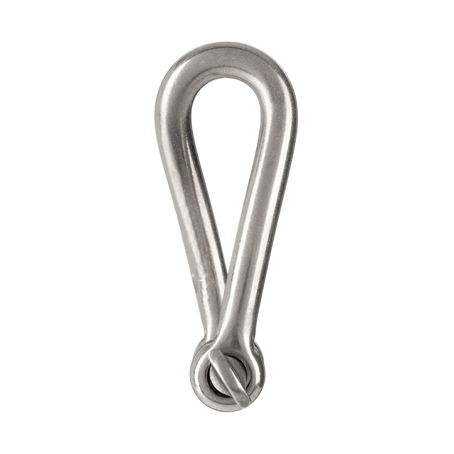 Manilha torcida de aço inoxidável com pino de parafuso