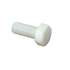 O nylon branco encanta o parafuso completo plástico da cabeça do hexágono da linha dos parafusos