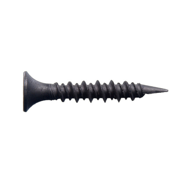 Parafuso Phillips Bugle Head Hi-Low Thread Drywall Preto Fosfatado