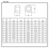 DIN982 AÇO INOXIDÁVEL 304 316 PORCA DE BLOQUEIO DE INSERÇÃO DE NYLON Hex