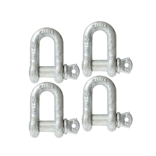 G210 US TIPO parafuso Pin Galvanized Chain Shackle D Shackle MARINE Grade