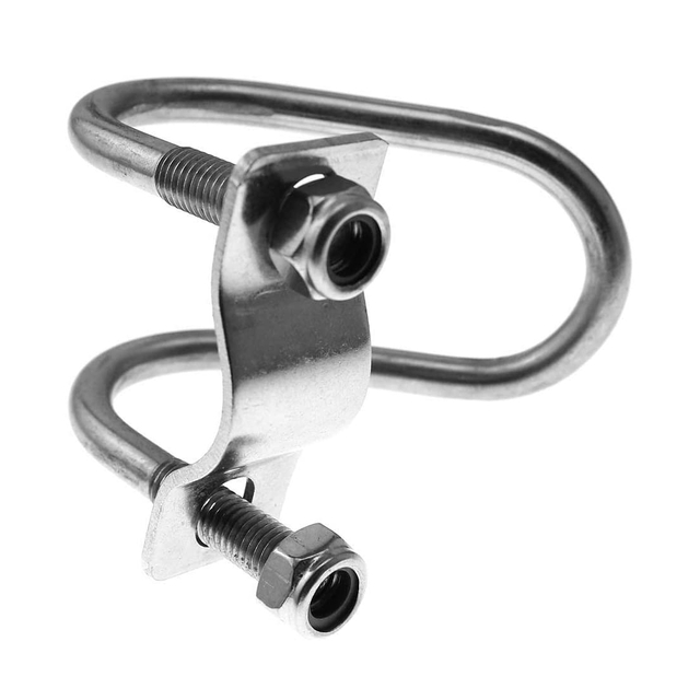 Parafusos em forma de U duplo 304 parafusos em U redondos de aço inoxidável com porcas e placas