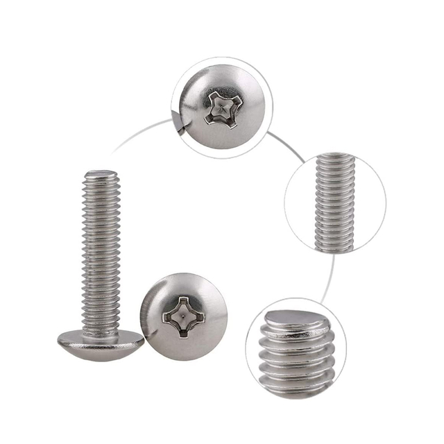 Linha completa de aço inoxidável dos parafusos de máquina da cabeça do fardo da movimentação de Phillips