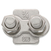 Hardware de aço inoxidável DIN741 DIN1142 do equipamento dos SS 304 da braçadeira do grampo de cabo da corda de fio
