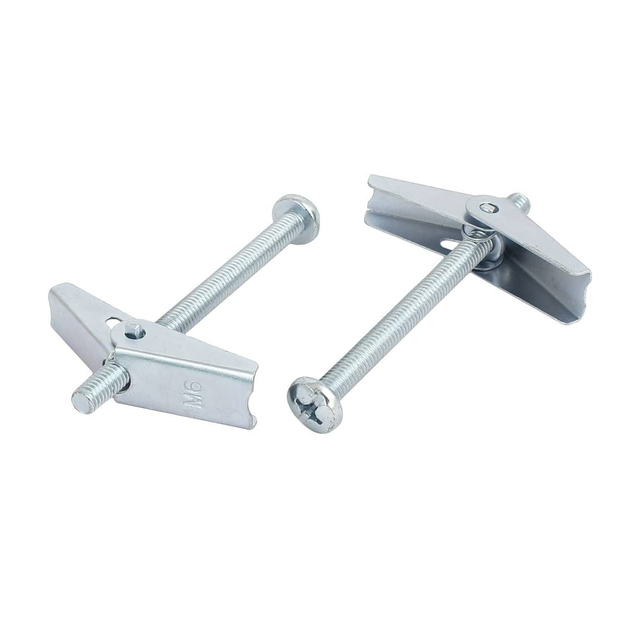 Parafuso de fixação de cavidade de parede oca de placa de gesso âncora de asa de alavanca de metal banhado a zinco