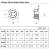 A porca de flange hexagonal de aço inoxidável DIN6926 304 encanta a contraporca de nylon