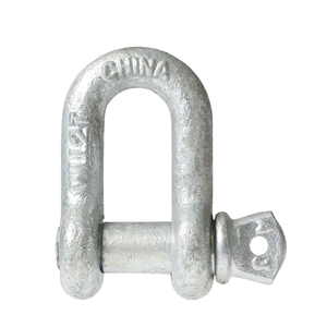 G210 US TIPO parafuso Pin Galvanized Chain Shackle D Shackle MARINE Grade