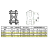 G-70 5/16 'tipo H Forjado Dupla Manilha Links TWIN CLEVIS LINK GRAU 70 Zincado Para Corrente