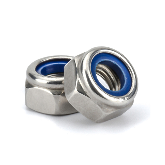 DIN982 AÇO INOXIDÁVEL 304 316 PORCA DE BLOQUEIO DE INSERÇÃO DE NYLON Hex