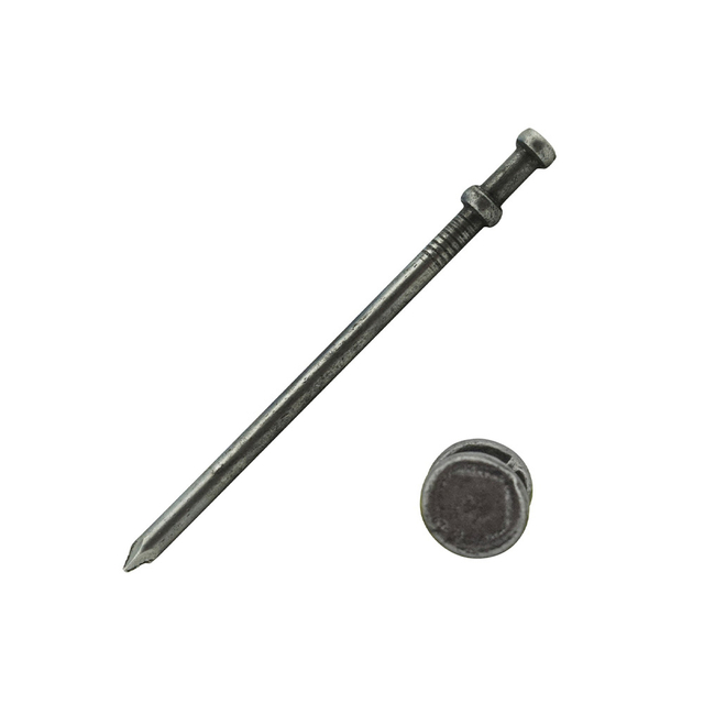 Prego duplex de haste lisa de cabeça dupla de aço