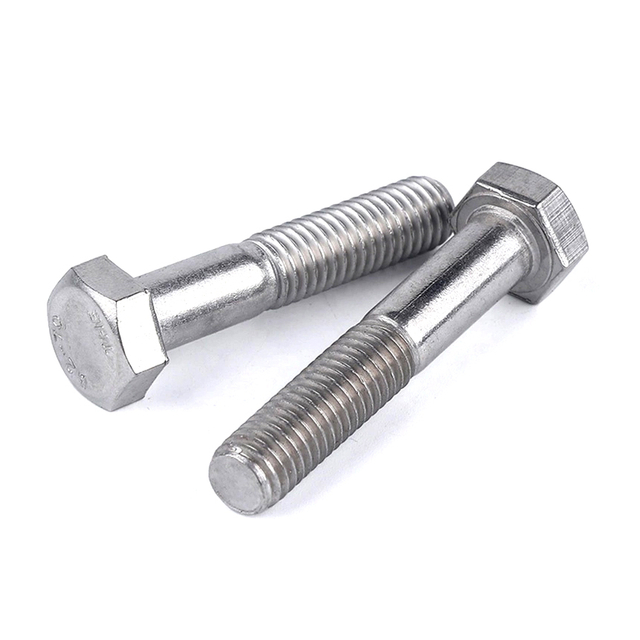 DIN931 304 de aço inoxidável A2-70 A2-80 meia rosca externa encanta o parafuso de cabeça