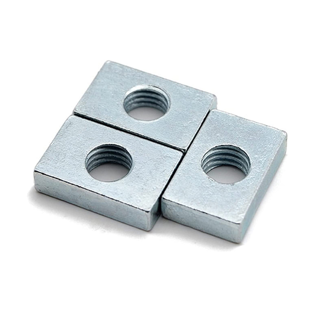 Porca quadrada Porcas retangulares finas de aço carbono zincado