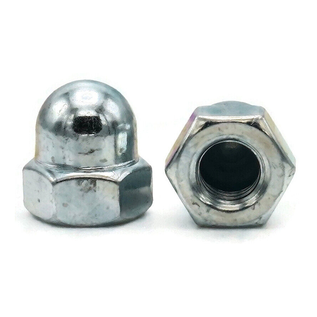 Porca de bolota de tampa hexagonal DIN1587 zincada