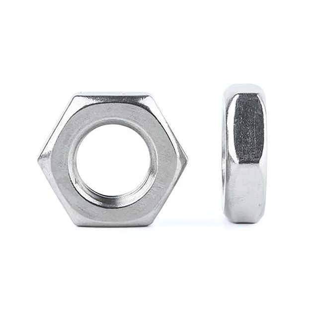 DIN 936 Hexagon Thin Nuts Jam Nut Zincado