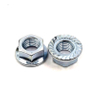 Zinco chapeado aço endurecido serrilhado encanta porcas de flange DIN6923