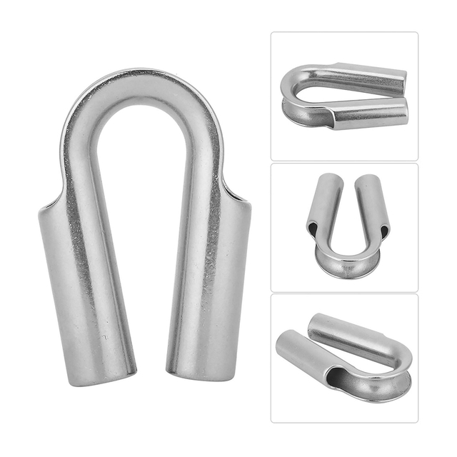 Dedal resistente do cabo do dedal do tubo da corda de fio de aço inoxidável para o cabo da corda de fio