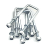 Parafuso em U quadrado galvanizado