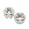DIN 935 porcas de castelo com fenda hexagonal A2 de aço inoxidável