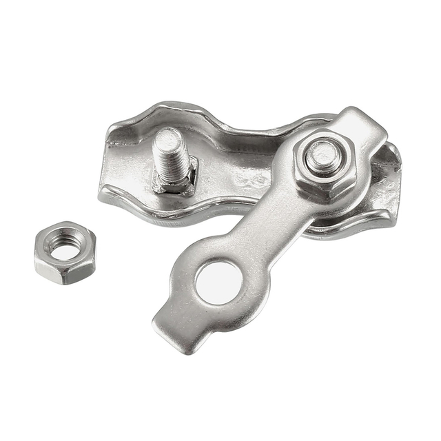 304 braçadeiras de cabo duplex de aço inoxidável para cabos de fio