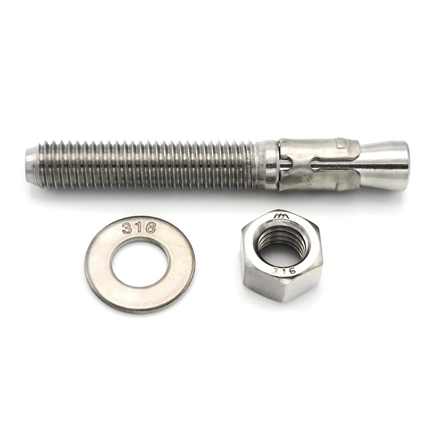 Parafusos de ancoragem em cunha de concreto de expansão de aço inoxidável de alta qualidade